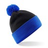 czapka zimowa - mod. B451:Black, 100% akryl, Bright Royal, One Size